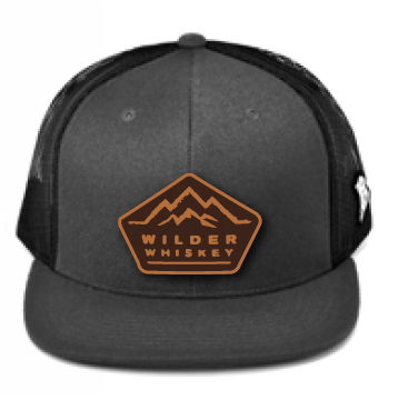 200 Series Curved Trucker Charcoal Black Hat